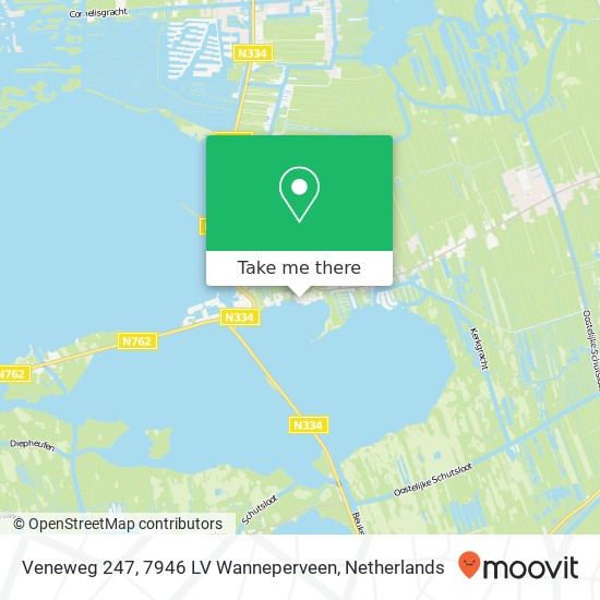 Veneweg 247, 7946 LV Wanneperveen map