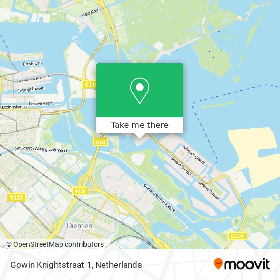 Gowin Knightstraat 1 map