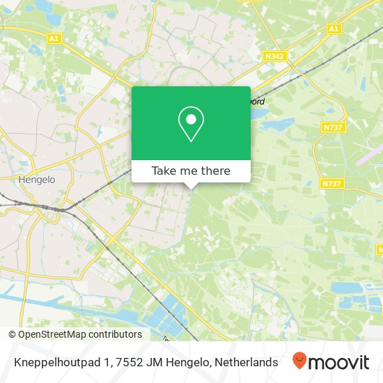 Kneppelhoutpad 1, 7552 JM Hengelo Karte