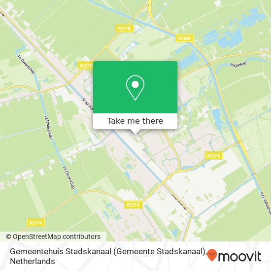 Gemeentehuis Stadskanaal (Gemeente Stadskanaal) map