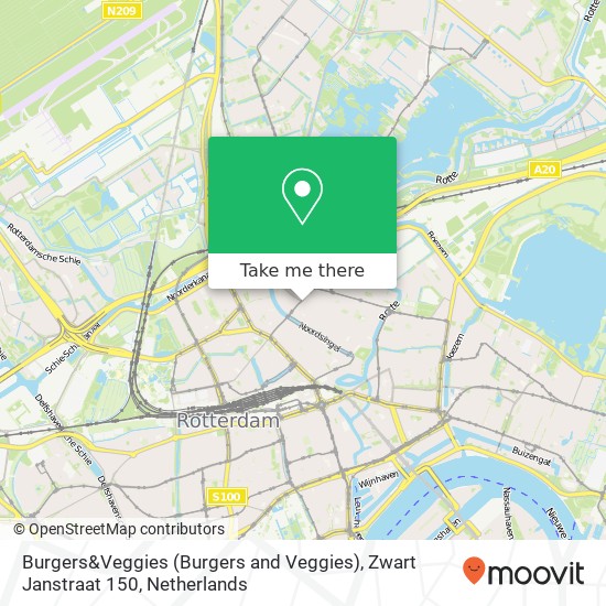 Burgers&Veggies (Burgers and Veggies), Zwart Janstraat 150 map