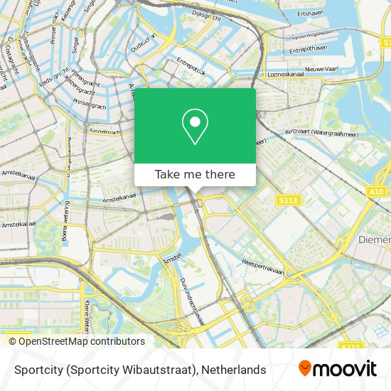 Sportcity (Sportcity Wibautstraat) map