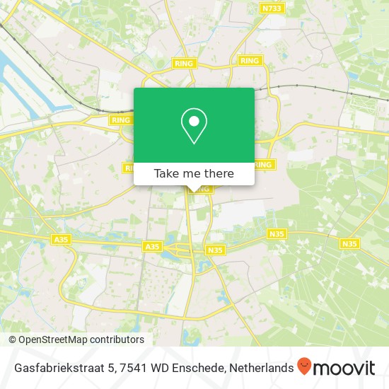 Gasfabriekstraat 5, 7541 WD Enschede Karte