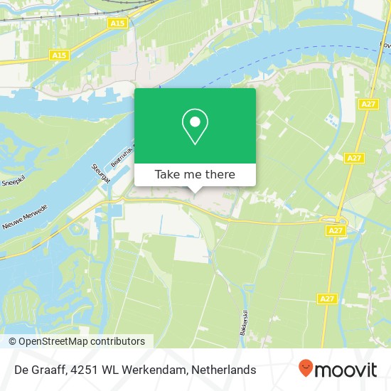 De Graaff, 4251 WL Werkendam map