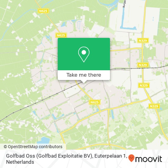 Golfbad Oss (Golfbad Exploitatie BV), Euterpelaan 1 Karte