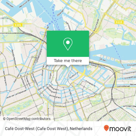 Café Oost-West (Cafe Oost West) map