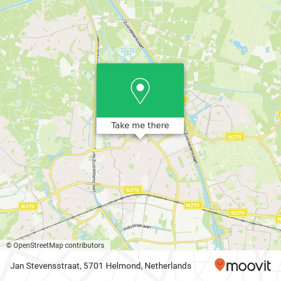 Jan Stevensstraat, 5701 Helmond Karte