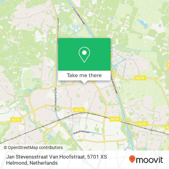 Jan Stevensstraat Van Hoofstraat, 5701 XS Helmond map