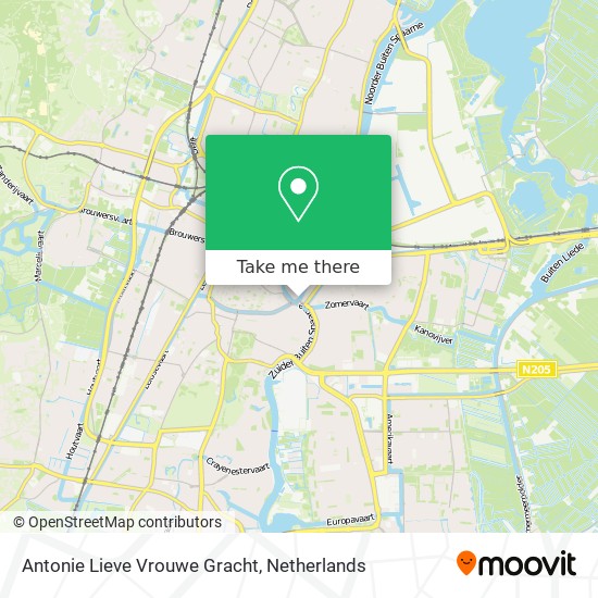 Antonie Lieve Vrouwe Gracht map