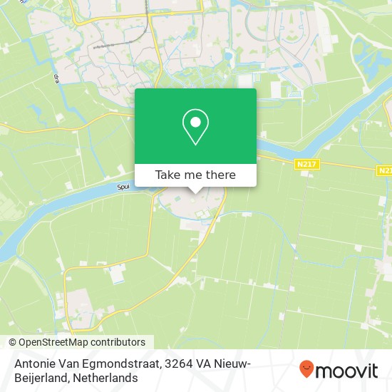 Antonie Van Egmondstraat, 3264 VA Nieuw-Beijerland map