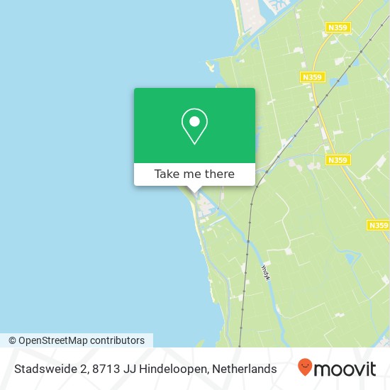 Stadsweide 2, 8713 JJ Hindeloopen map