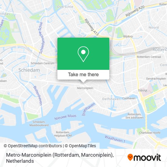 Metro-Marconiplein (Rotterdam, Marconiplein) map