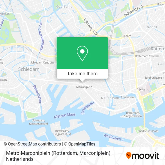 Metro-Marconiplein (Rotterdam, Marconiplein) map