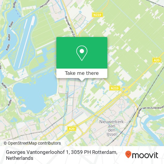 Georges Vantongerloohof 1, 3059 PH Rotterdam map