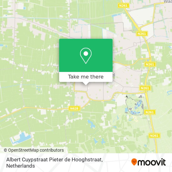Albert Cuypstraat Pieter de Hooghstraat map