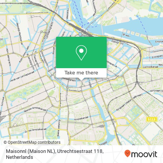 Maisonnl (Maison NL), Utrechtsestraat 118 map