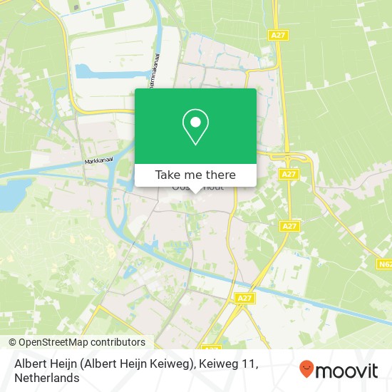 Albert Heijn (Albert Heijn Keiweg), Keiweg 11 map