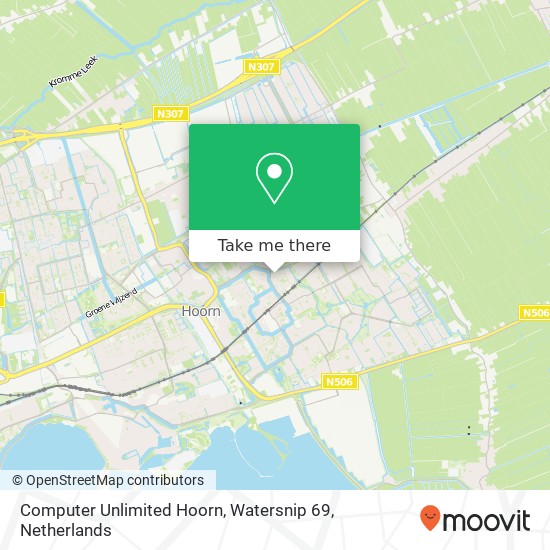 Computer Unlimited Hoorn, Watersnip 69 map