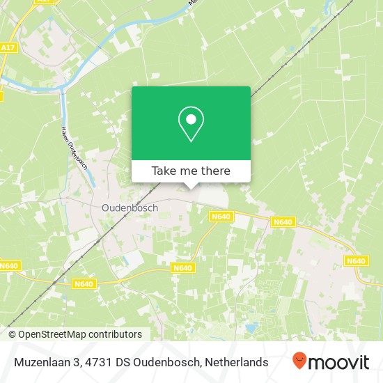 Muzenlaan 3, 4731 DS Oudenbosch Karte