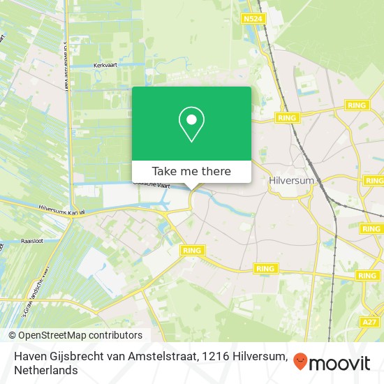 Haven Gijsbrecht van Amstelstraat, 1216 Hilversum map