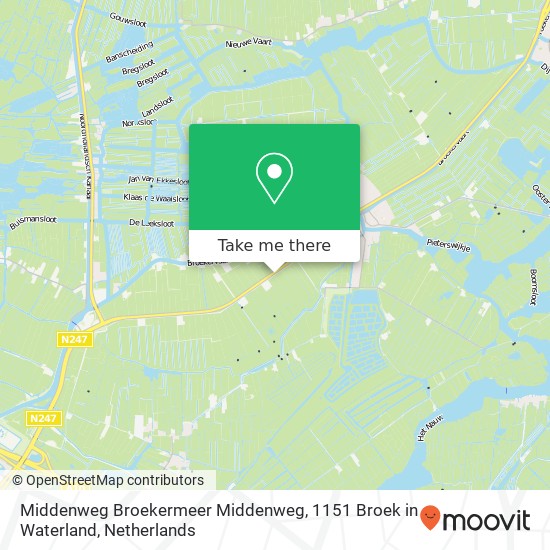 Middenweg Broekermeer Middenweg, 1151 Broek in Waterland map