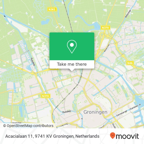 Acacialaan 11, 9741 KV Groningen map