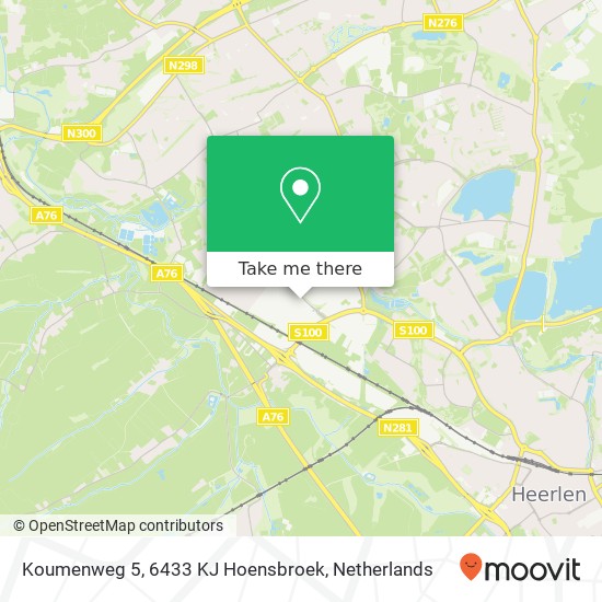 Koumenweg 5, 6433 KJ Hoensbroek map