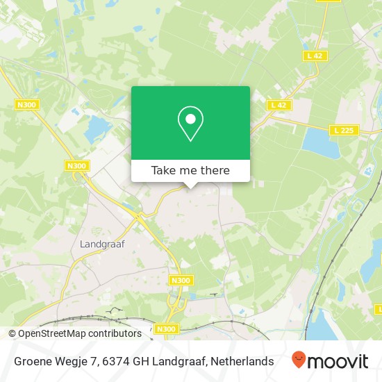 Groene Wegje 7, 6374 GH Landgraaf map