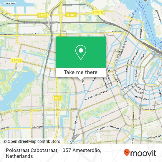 Polostraat Cabotstraat, 1057 Amesterdão map