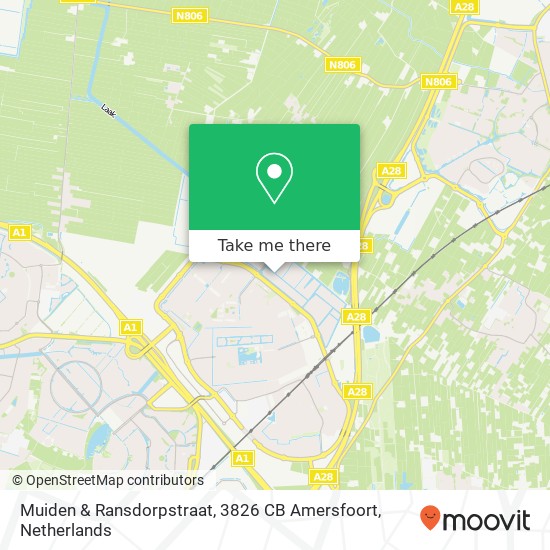 Muiden & Ransdorpstraat, 3826 CB Amersfoort Karte