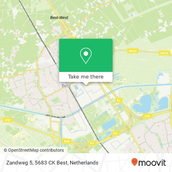 Zandweg 5, 5683 CK Best map