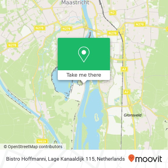 Bistro Hoffmanni, Lage Kanaaldijk 115 map