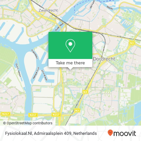 Fysiolokaal.Nl, Admiraalsplein 409 map