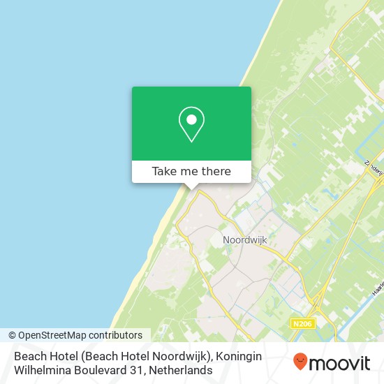 Beach Hotel (Beach Hotel Noordwijk), Koningin Wilhelmina Boulevard 31 map