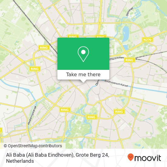 Ali Baba (Ali Baba Eindhoven), Grote Berg 24 Karte