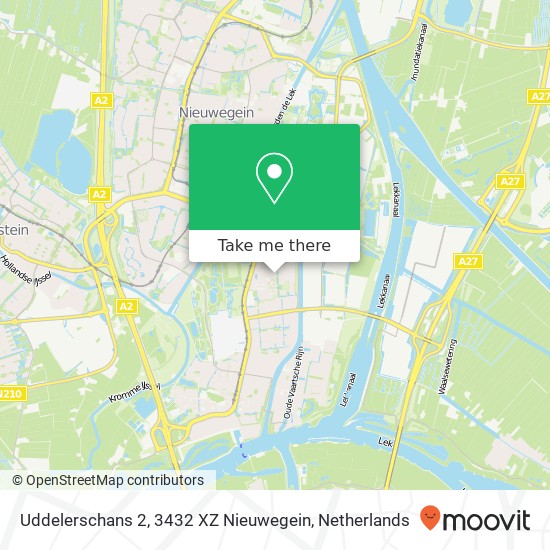 Uddelerschans 2, 3432 XZ Nieuwegein map