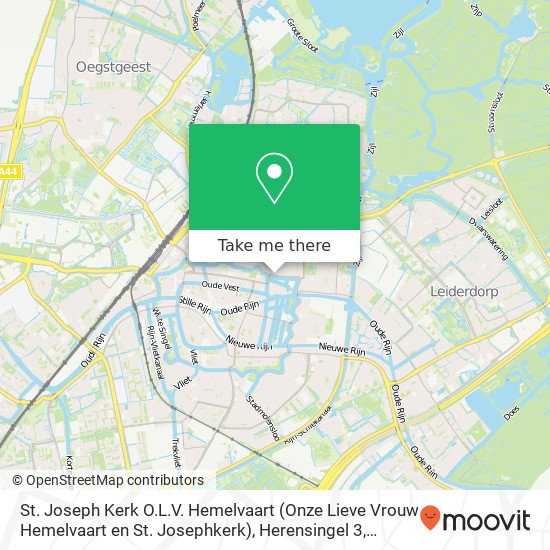 St. Joseph Kerk O.L.V. Hemelvaart (Onze Lieve Vrouw Hemelvaart en St. Josephkerk), Herensingel 3 map