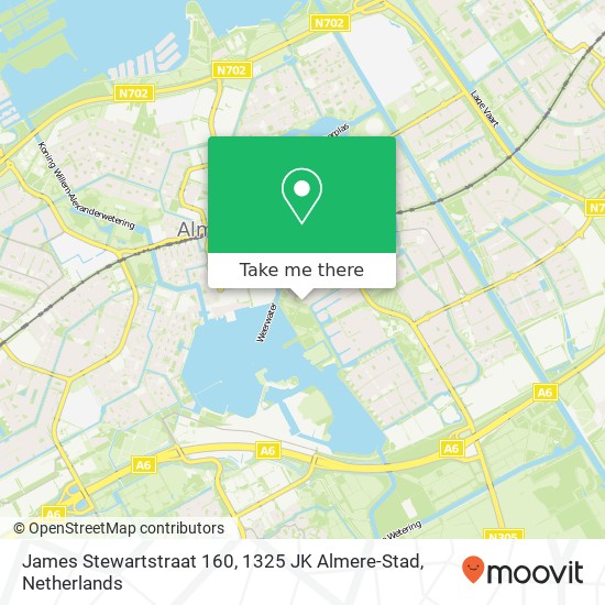 James Stewartstraat 160, 1325 JK Almere-Stad map