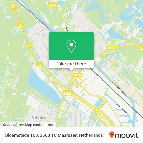 Bloemstede 160, 3608 TC Maarssen map