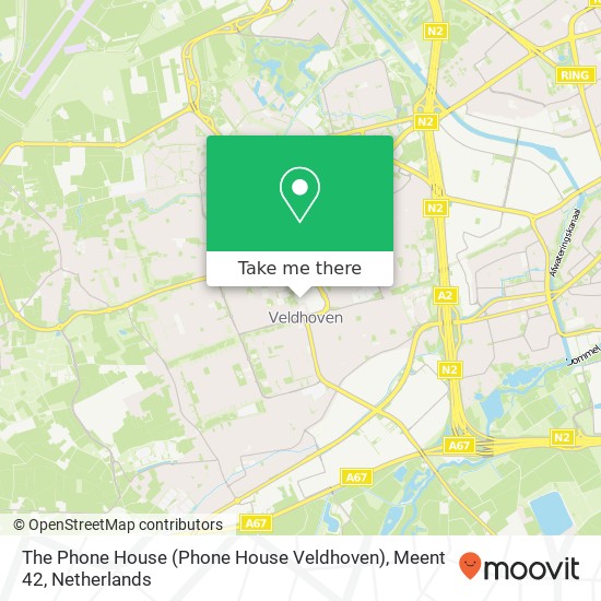 The Phone House (Phone House Veldhoven), Meent 42 map