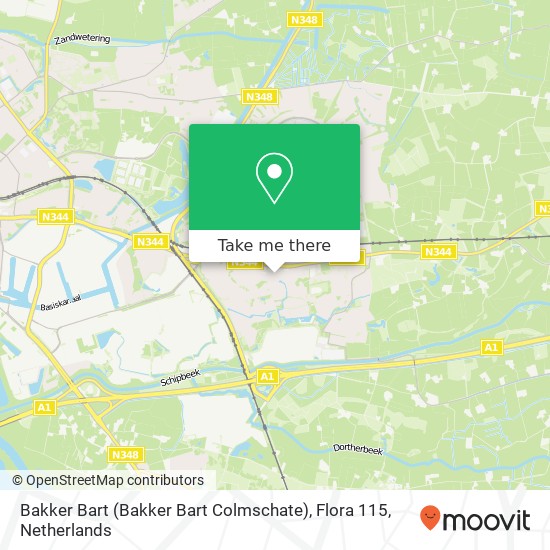 Bakker Bart (Bakker Bart Colmschate), Flora 115 map