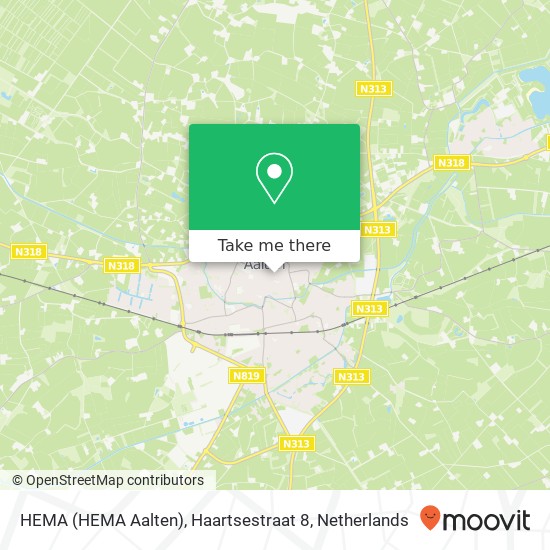 HEMA (HEMA Aalten), Haartsestraat 8 map