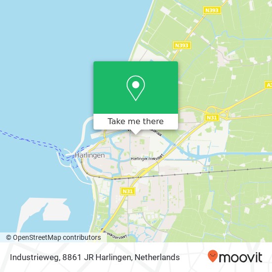 Industrieweg, 8861 JR Harlingen map