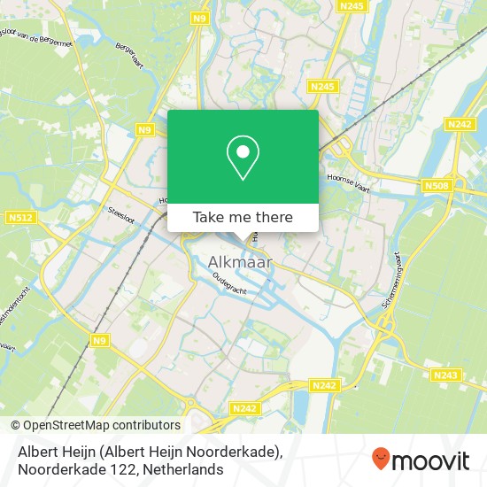 Albert Heijn (Albert Heijn Noorderkade), Noorderkade 122 map