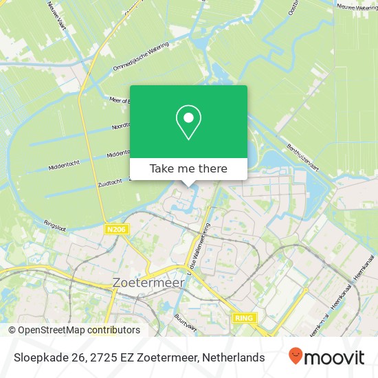 Sloepkade 26, 2725 EZ Zoetermeer map