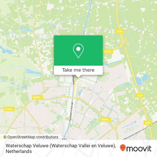 Waterschap Veluwe (Waterschap Vallei en Veluwe) Karte