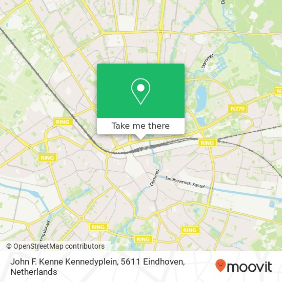 John F. Kenne Kennedyplein, 5611 Eindhoven Karte