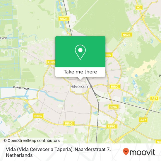 Vida (Vida Cerveceria Taperia), Naarderstraat 7 map