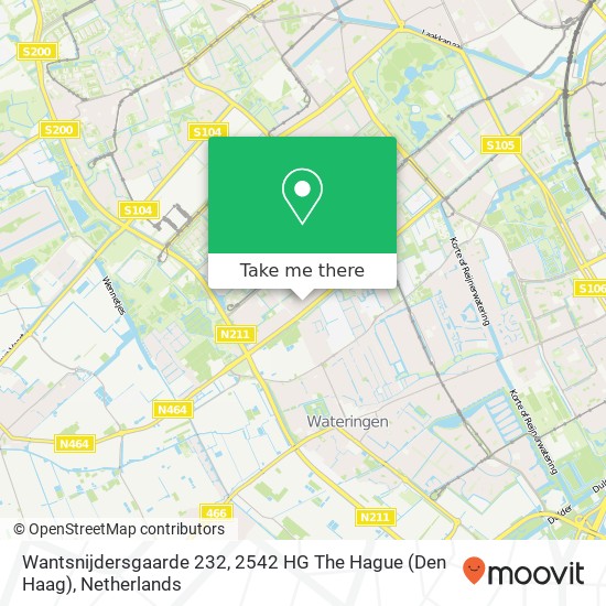 Wantsnijdersgaarde 232, 2542 HG The Hague (Den Haag) map