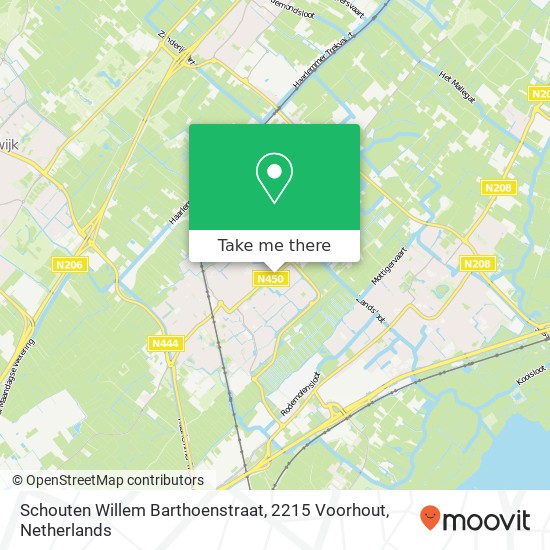 Schouten Willem Barthoenstraat, 2215 Voorhout map